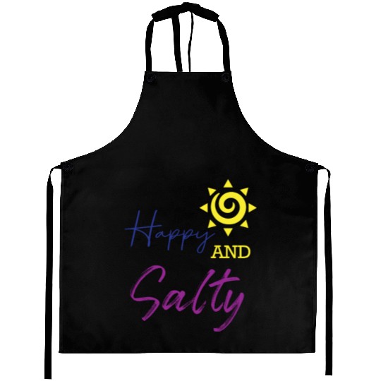 Happy & Salty Sun Design Aprons