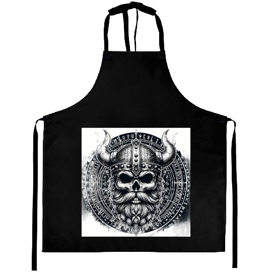 Viking Skull Warrior Design Aprons