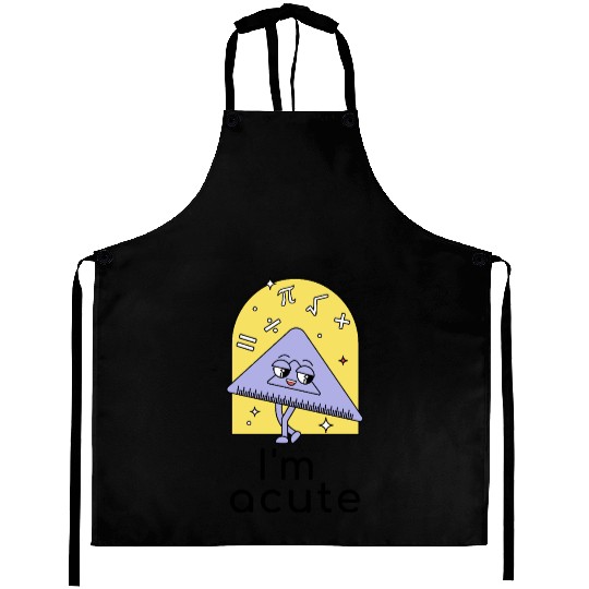 Playful Math Triangle Character Aprons