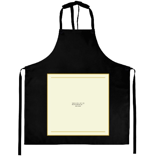 Minimalist Inspirational Quote Design Aprons