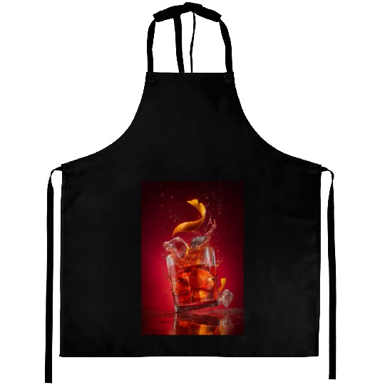 Splashing Negroni Cocktail Aprons