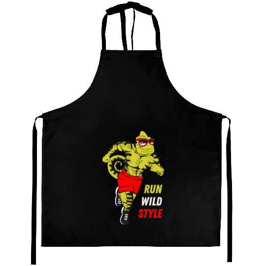 Running lizard Aprons