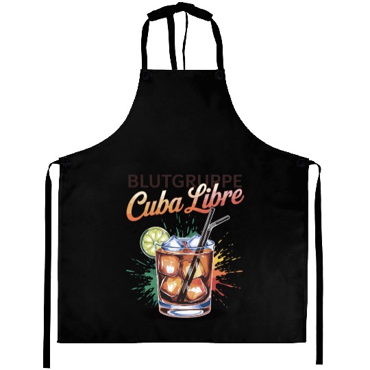 Blutgruppe Cuba Libre Cocktail Bartender Aprons