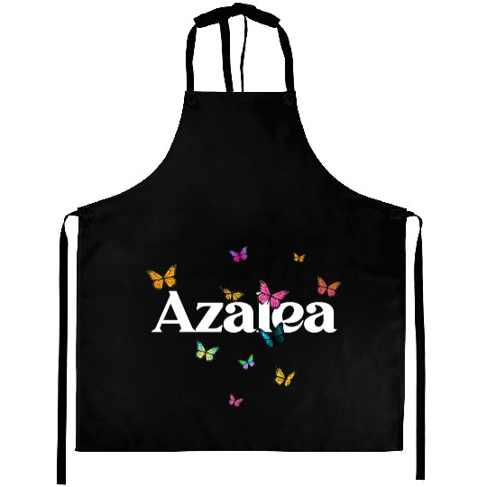 AZALEA - beautiful girl name with cute butterflies Aprons