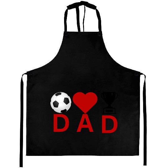 Soccer Love Dad Crown Design – Father’s Day Gift Aprons