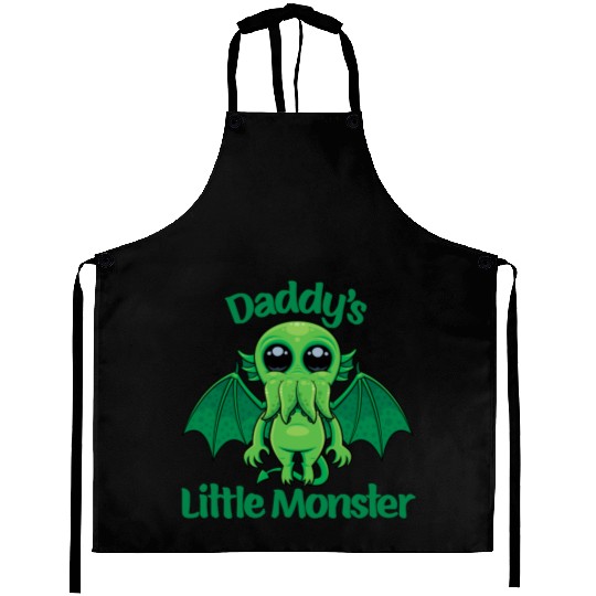 Daddy’s Little Monster Cute Baby Cthulhu Aprons