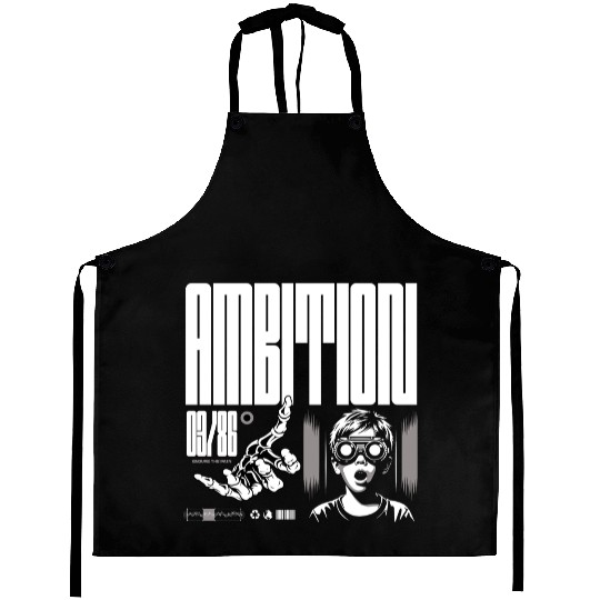 Retro Comic Youth Illustration Aprons