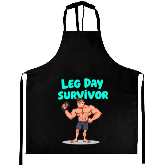 Leg Day Survivor Gym Aprons