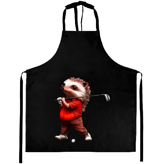 Hedgehog Golf Aprons