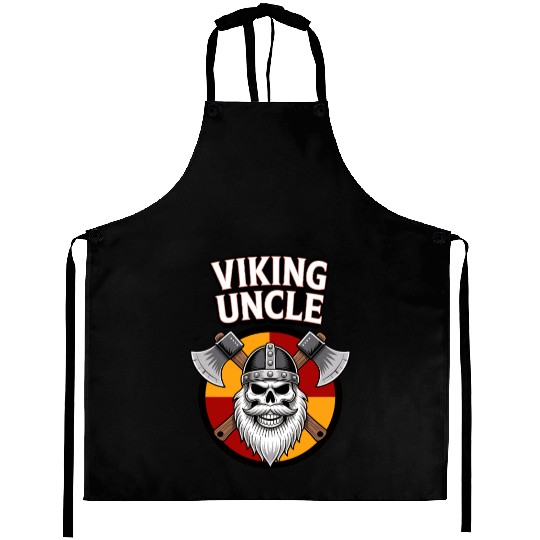 viking uncle norse warrior funny gift Aprons