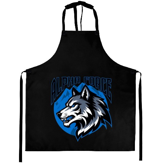Alpha Force Wolf Emblem Aprons