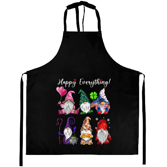 Happy Everything Gnomes Every Seasons All Year Aprons