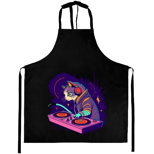 Cosmic Cat DJ Aprons