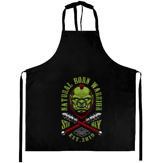 Gothic Ogre Tattoo Style Warrior Aprons