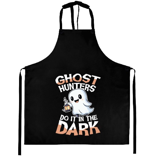Ghost Hunters Do It In The Dark Cute Ghost Aprons
