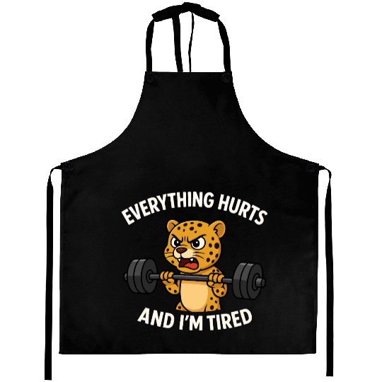 Leopard Weights Mood Aprons