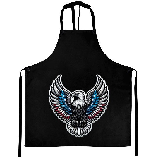 Patriotic Eagle Emblem Aprons