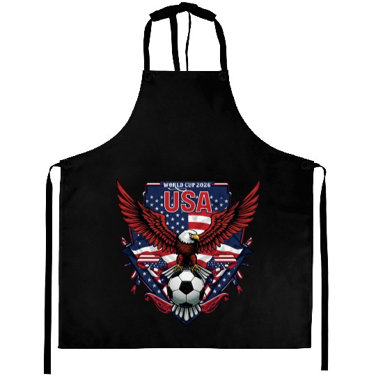 USA Soccer World Cup 2026 Eagle Patriotic Apparel Aprons