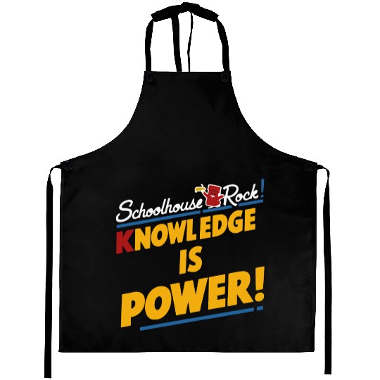Schoolhouse Rock Knowledge is Power Back to School Aprons