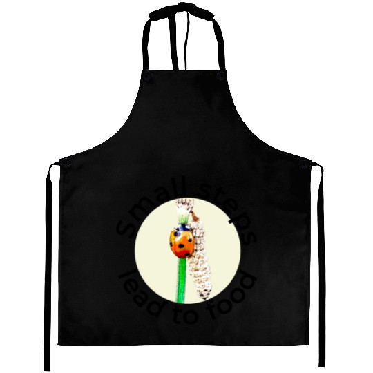 Small Steps Lead to Food – Ladybug Art Aprons