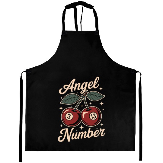 Angel Number 313 Retro Cherry Aprons