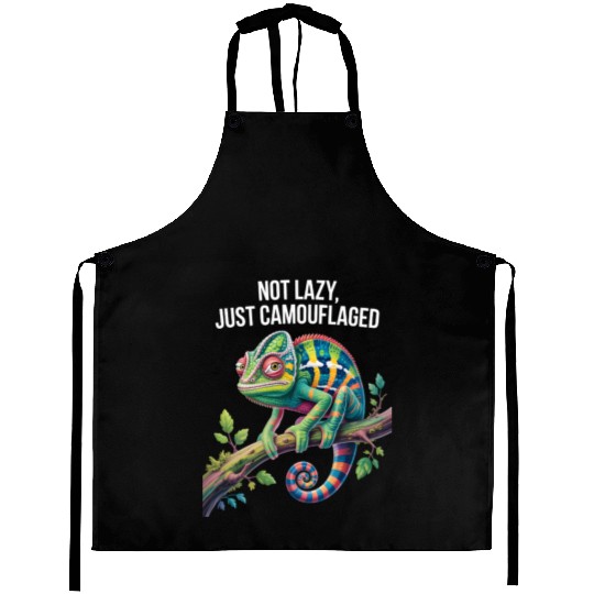 Camouflaged Chameleon Pride Aprons