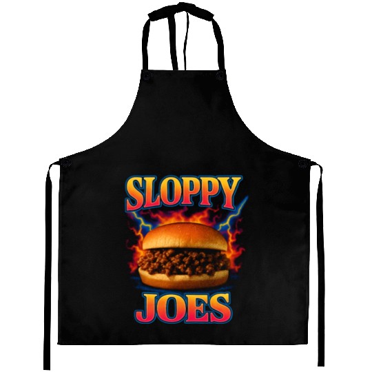 Sloppy Joes Favorite Food Funny Weird 90s Aprons