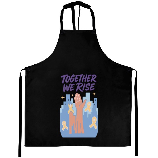 Together We Rise │ Childhood Cancer Awareness	 Aprons
