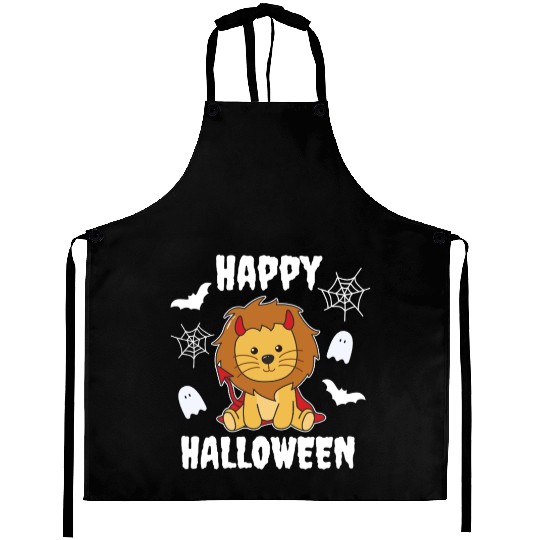 Lion Happy Halloween Devil Costume Aprons
