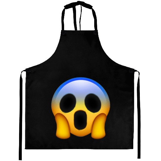 Expressive Scream Emmoticon Aprons