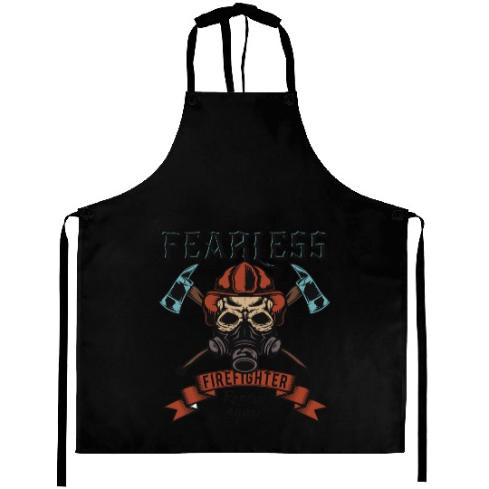 Resilient Firefighter Skull Emblem Aprons