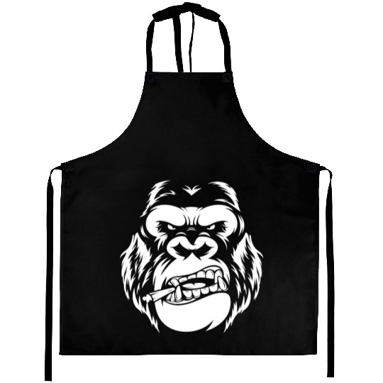Bold Gorilla Reflection Design Aprons