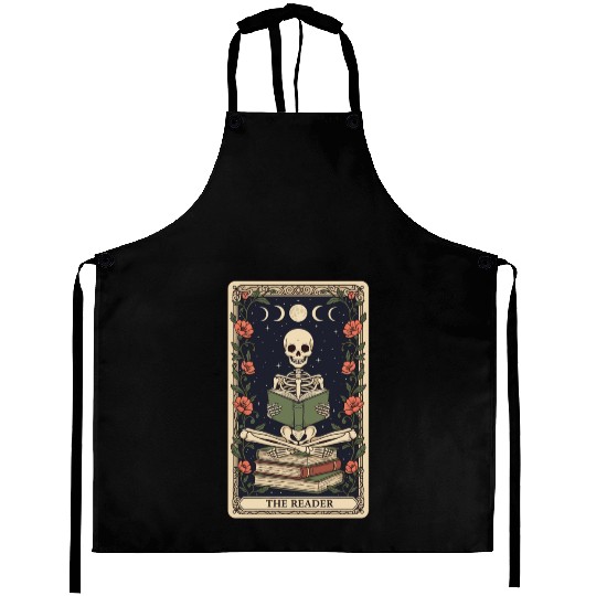 Celestial Skeleton Reading Tarot Aprons