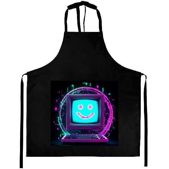 Retro Digital Computer Design Aprons