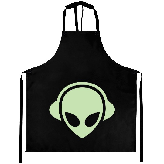 Alien headphones Glow in the dark Aprons