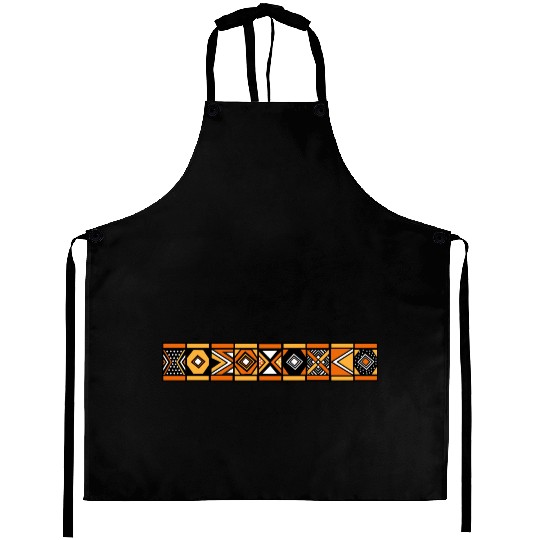 African stripe pattern Aprons