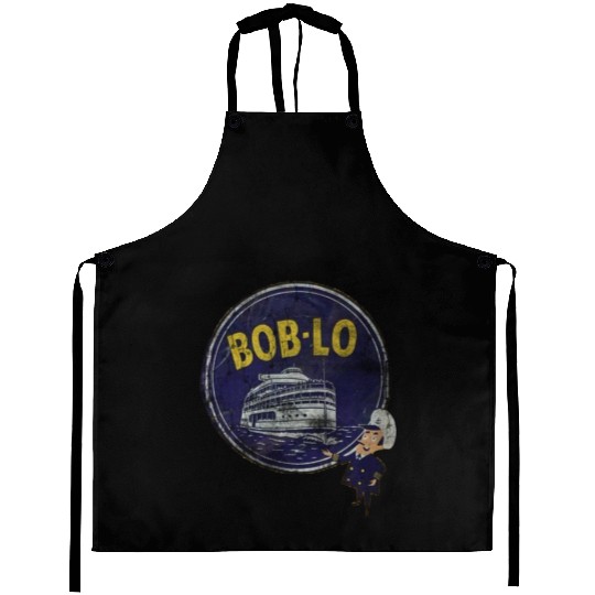 Vintage Retro Classic Cute Detroit Boblo Island Aprons