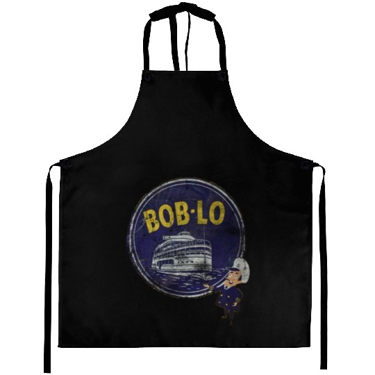 Vintage Retro Classic Cute Detroit Boblo Island Aprons