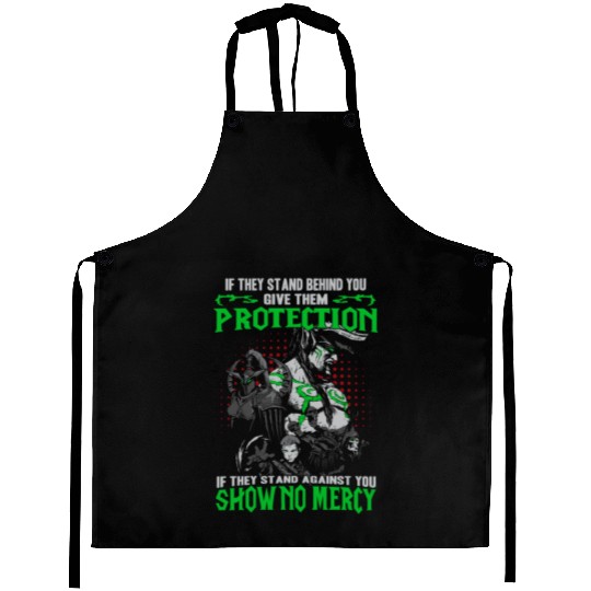 Warcraft-If they stand against you show no mercy Aprons