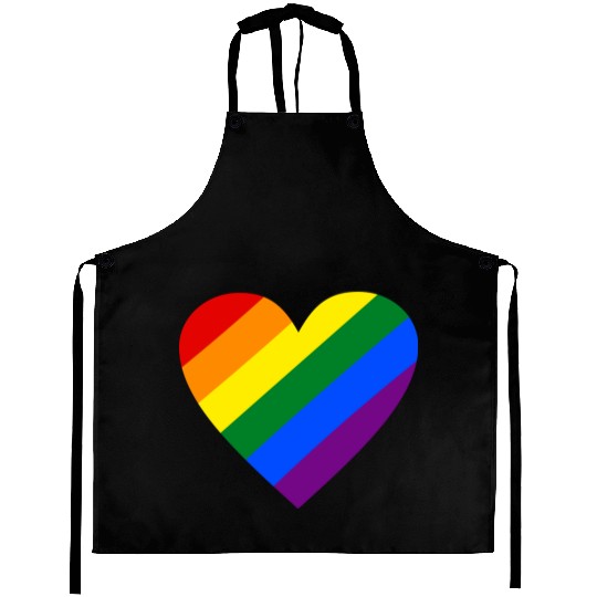 Rainbow Heart Aprons