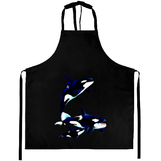 Orca Family Aprons