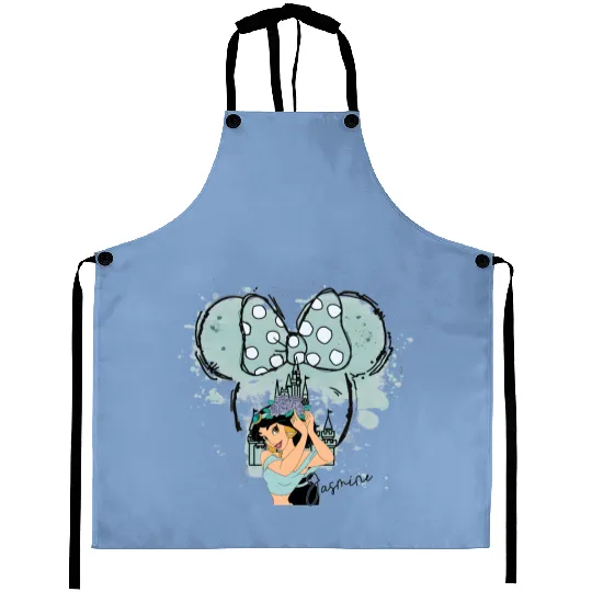 Jasmine Princess Aprons, Princess Jasmine, Disney Jasmine Princess, Watercolor Disney Princess Aprons