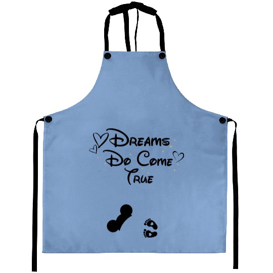 Disney Dreams Do Come True Aprons, Disneyland Maternity Aprons