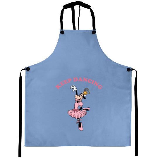 Funny Clarabelle Cow 1928 Just Keep Dancing Retro Aprons, Disney Mickey And Friends Aprons