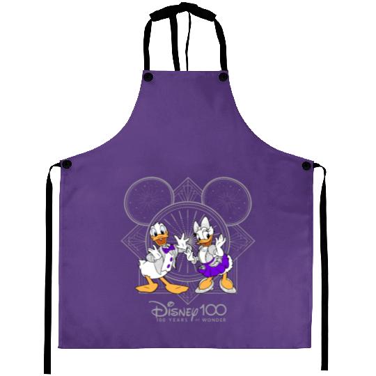 Disney 100 Years of Wonder Aprons, Donald And Daisy Duck Aprons
