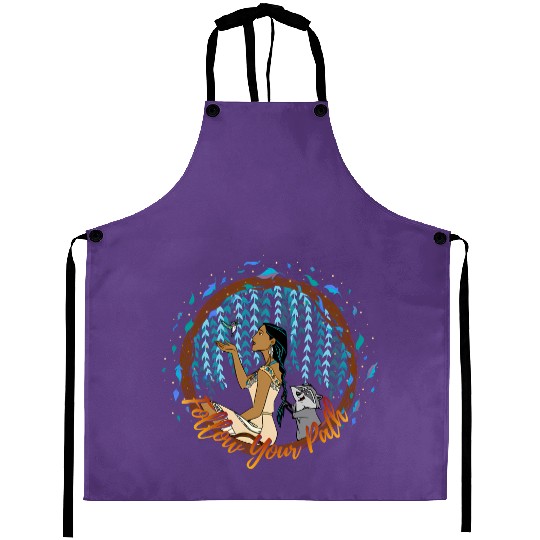 Disney Pocahontas Follow Your Path Circle Text Aprons