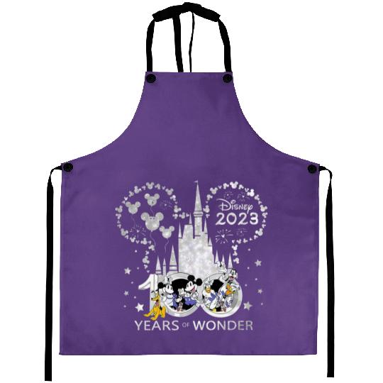 Disney 100 Years Of Wonder Aprons, Disney 100th Anniversary Aprons