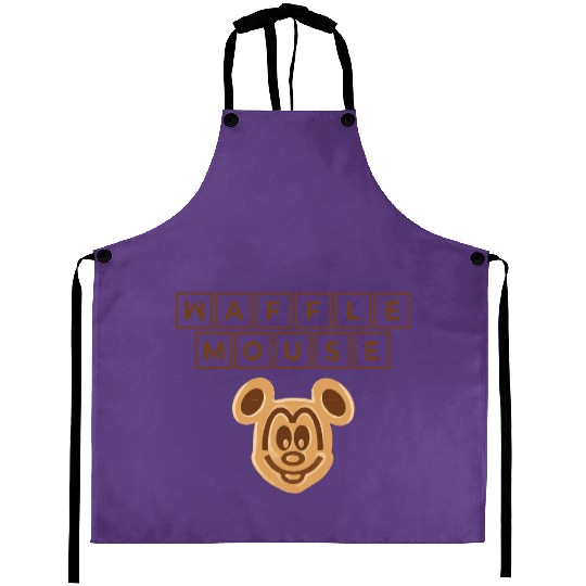 Waffle Mouse Aprons,Disney Epcot Aprons,Mickey Mouse Head,Disney World Aprons