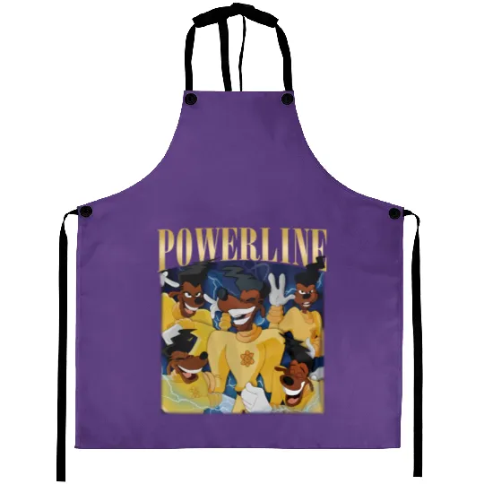 Vintage Disney Powerline Aprons, Powerline Stand Out Tour Aprons, Powerline Goofy Movie