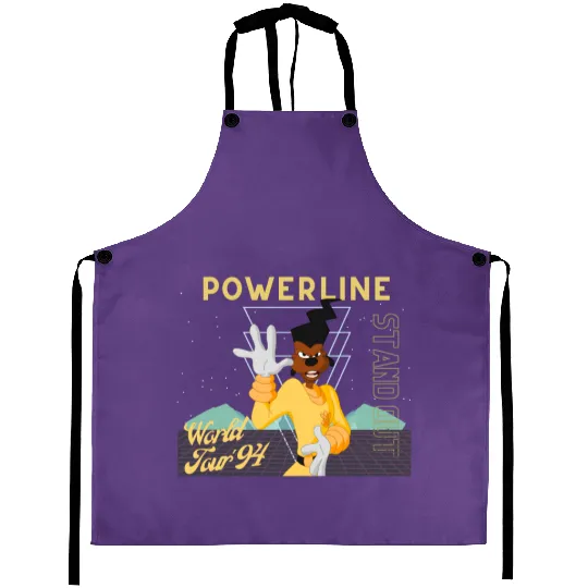 Disney Powerline World Tour 94 Aprons 4 | Disney Aprons | A Goofy Movie Aprons | Unisex | Anime Manga Vintage